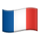 Drapeau français sur fond noir